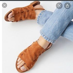 free people lake house sandal leather NEW size  39